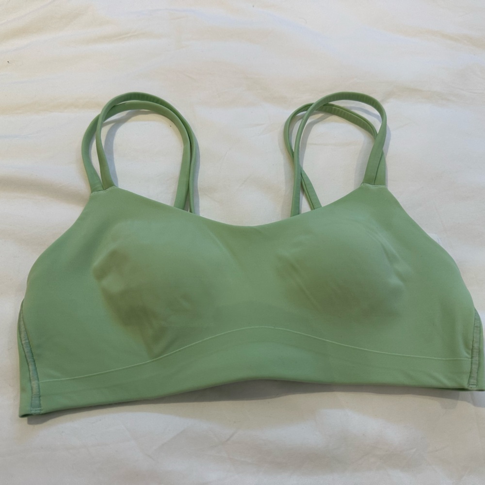 Green Lulu lemon Like a Cloud Bra Light Support, B/C Cup